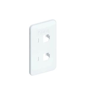 Tomada 2 Polos com RJ Encaixe 3/4 Polegada Branca 289